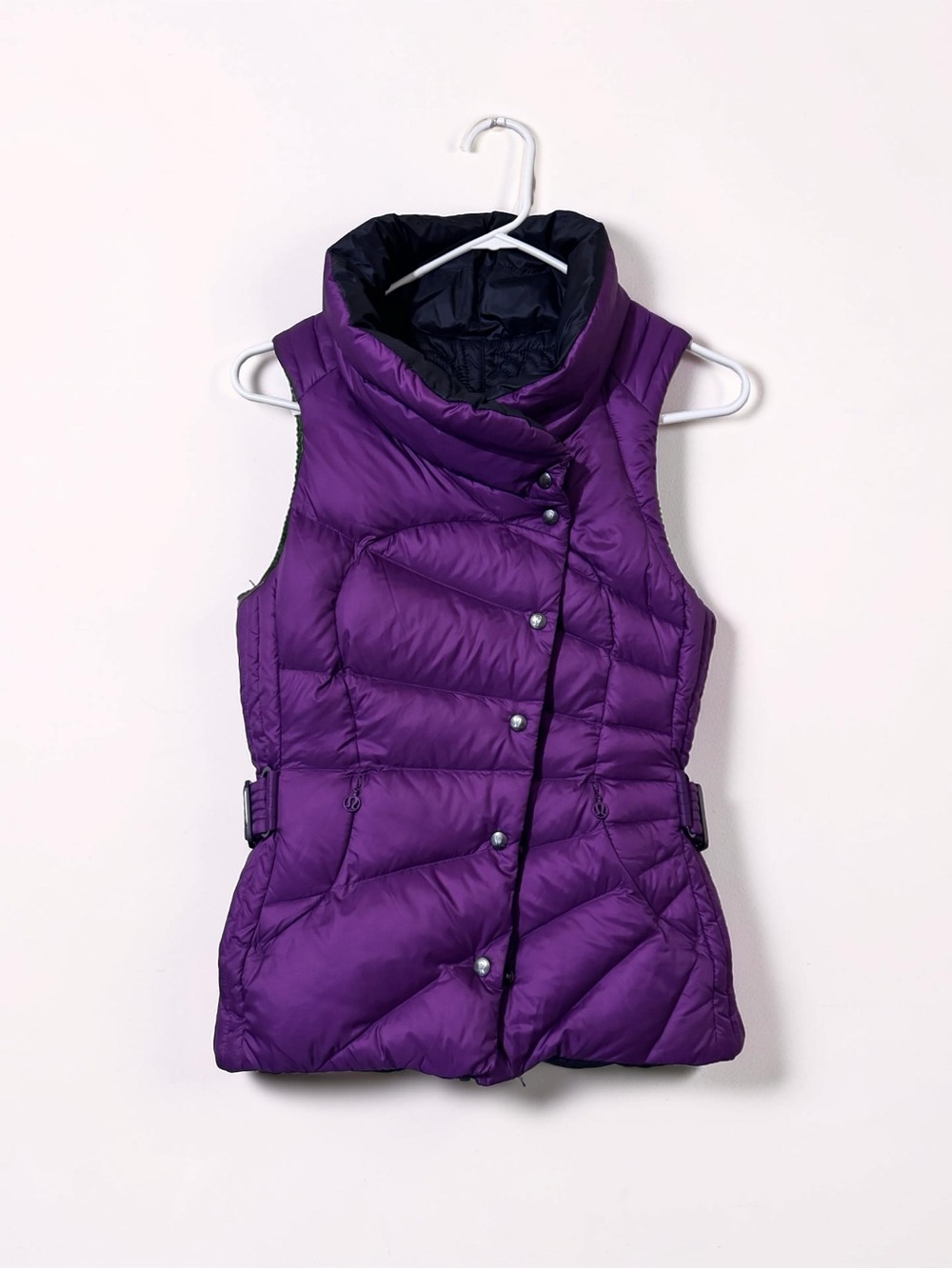 lululemon athletica Purple Quilted Asymmetric Puffer Vest